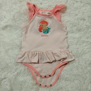Pink Mermaid Baby Romper Dress Charleston SC 6-12M Striped Ruffle Outfit